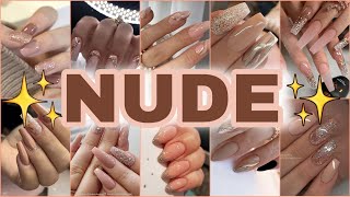 Uñas Nude 2024✨ Diseños de Uñas Frescas para Cualquier Ocasión en Tendencia💅😍 #nailart #nails #uñas