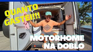 QUANTO CUSTOU!!!! Motorhome na Fiat Doblo  mais linda do Brasil