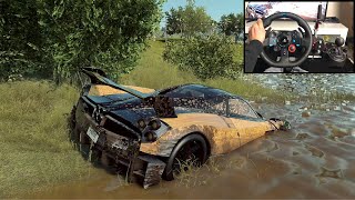 NFS HEAT Rebuilding a PAGANI HUAYRA BC - LOGITECH G29 gameplay