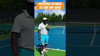 Advanced level serve difference between 1st and 2nd. #tennis #fitness