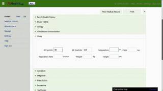 75Health Vitals Sections