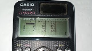 How to use table mode in scientific calculator,  Casio fx-991ex