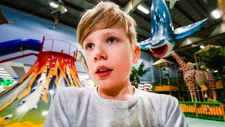 Fun Long Tunnel Slide at Busfabriken Indoor Playground