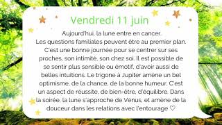 🌻🌙 Horoscope lunaire : vendredi 11 juin 2021