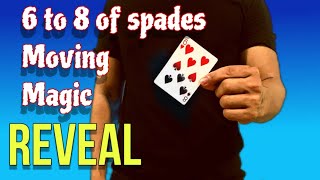 6 of Heart to 8 of spades Moving Magic Reveals #mr_yut_magic #magician #tutorial