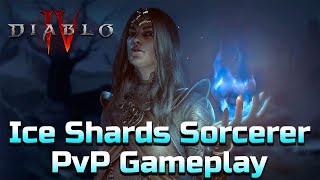 Ice Shards Sorcerer is Insane in PvP - Diablo 4 Gameplay