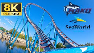 Mako Roller Coaster POV (Sea World Theme Park - Orlando, FL) - 8K Front Row POV  #adventureschmuck