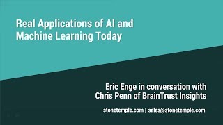 Real Applications of AI and Machine Learning Today