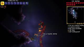 Terraria: wrecking the Eater Of Worlds