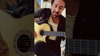 F#minor solo nylon #alternatepicking #aldimeola #guitar #shredguitar #pacodelucia #flamenco #busking