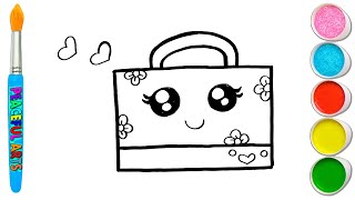 Cute handbag  Drawings | Easy handbag  Drawings | Cute Drawings For Kids