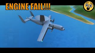 Airforce 321 | Engine Troubleon turboprop flight simulator 2020