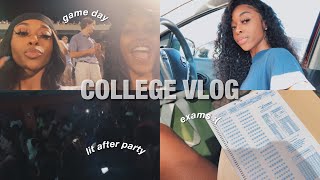 college vlog: failed exams, game day + a very (lit) after party🥵 | GSU💙