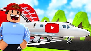 Ich KAUFE ein LUXUS FLUGZEUG in Roblox! (YouTube Simulator)