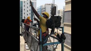 High rise building window cleaning|#shorts