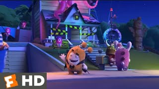 Oddbods Halloween witch ￼scene￼￼ movie, clip