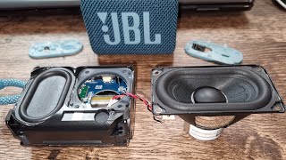 JBL Flip 6 driver, powered by JBL Go 3