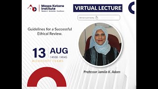 Virtual Lecture - Guidelines for a Successful Ethical Review