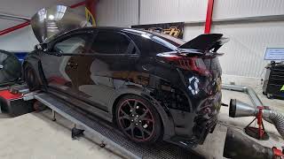 Civic Type-R Custom remapped direct to ECU with crackle on Over-run