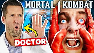 ER Doctor REACTS to Mortal Kombat 1 (MK1) Homelander vs Omni-Man Fatalities