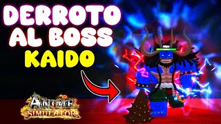 DERROTAMOS AL BOSS KAIDO EN ANIME FIGHTING SIMULATOR ROBLOX *KAIGON*