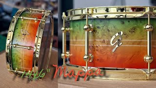 DEMO - Groove Drum Co. 14x6" Mappa Burl 3Fade Snare Drum