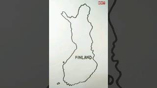 Finland Map Drawing #howtodraw