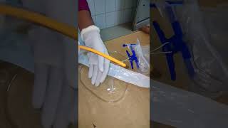 Preparation of folyes Catheterization/urine bag #medical #medicalstudent #medicallife #svmedicourse