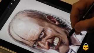 How to draw Uncle Creepy on Ipad by SANTIPEREZ