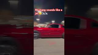 Supercharged mustang sounds like a jet ✈️ #shorts #supercharged