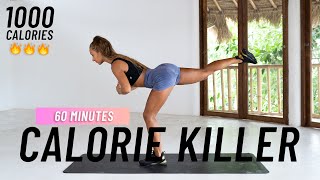 60 MIN CALORIE KILLER HIIT Workout - Full body Cardio, No Equipment, No Repeat