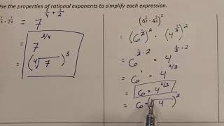 Lesson 5.2 Properties of Rational Exponents