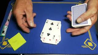 performance and TUTORIAL of a fantastic prediction card trick