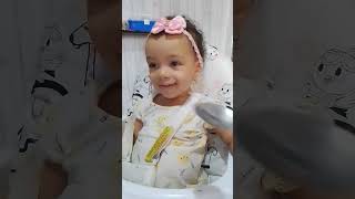 hora do papá 😋 #bebe #baby #babypictures #youtubeshorts #cutestbaby #bebezinha