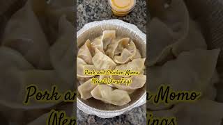 Pork and Chicken Momo #nepalifood  #momos