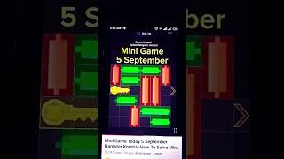 Mini Game today 5 September Hamster Kombat How to solve mini game #minigame