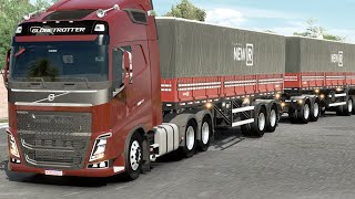 VOLVO FH 540 + RODOTREM NO PUXE DO GRÃO - ETS2 1.49.x MAPA SULPARANA+ SC  - LOGITECH G920