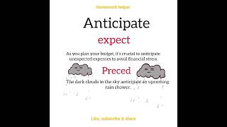 #anticipate #preced #expect #predict #pronunciation ##advancedenglish #wordoftheday  #5thFeb2024