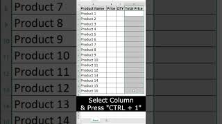 Ms Excel Tips and Tricks  #technicalabout #shorts