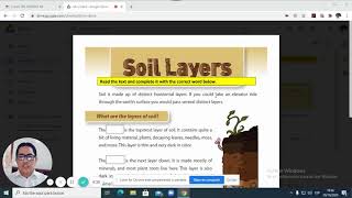 Layers of the soil-Reading activity