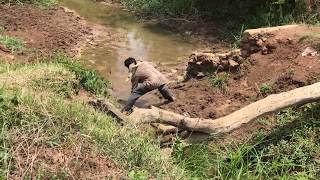 Creative Man Make Deep Hole Fish Trap To Catch A Lot Of Fishes Trap At Battambong