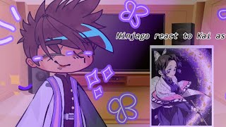 NINJAGO ninjas react to Kai as Shinobu Kocho //Azumi// NINJAGO// Bigender Kai! AU