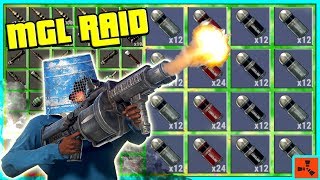 Rust GRENADE LAUNCHER RAiD - Raiding a RICH BASE + Oil Rig Fight (Rust Modded Server PvP)