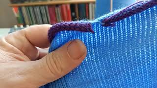 Knitting Machine Beginner's Sweater Part 5: the Neckline