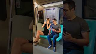 Street fashion outfits style in METRO Traveling #fashion #streetfashion #shortsvideo