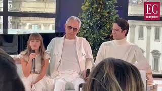 Andrea Bocelli with Matteo and Virginia Bocelli for a new album “A family Christmas”