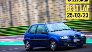 Vallelunga 25/03/2023 - Best Lap - 1:59,2- Saxo VTS 16v