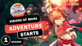 🔴 Live - Visions of Mana - Adventure Starts - Walkthrough Part 1 - Intro