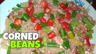 Masarap pang Agahan | CORNED BEEF WITH BAGUIO BEANS | 3 Minutes Cooking