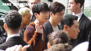 JIN BTS arrival among hundreds of fans @ show Gucci Milano 20 september 2024 Milan Fashion Week